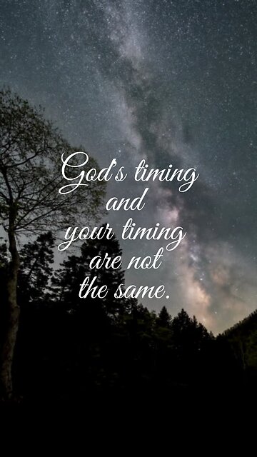 Trusting God's Perfect Timing