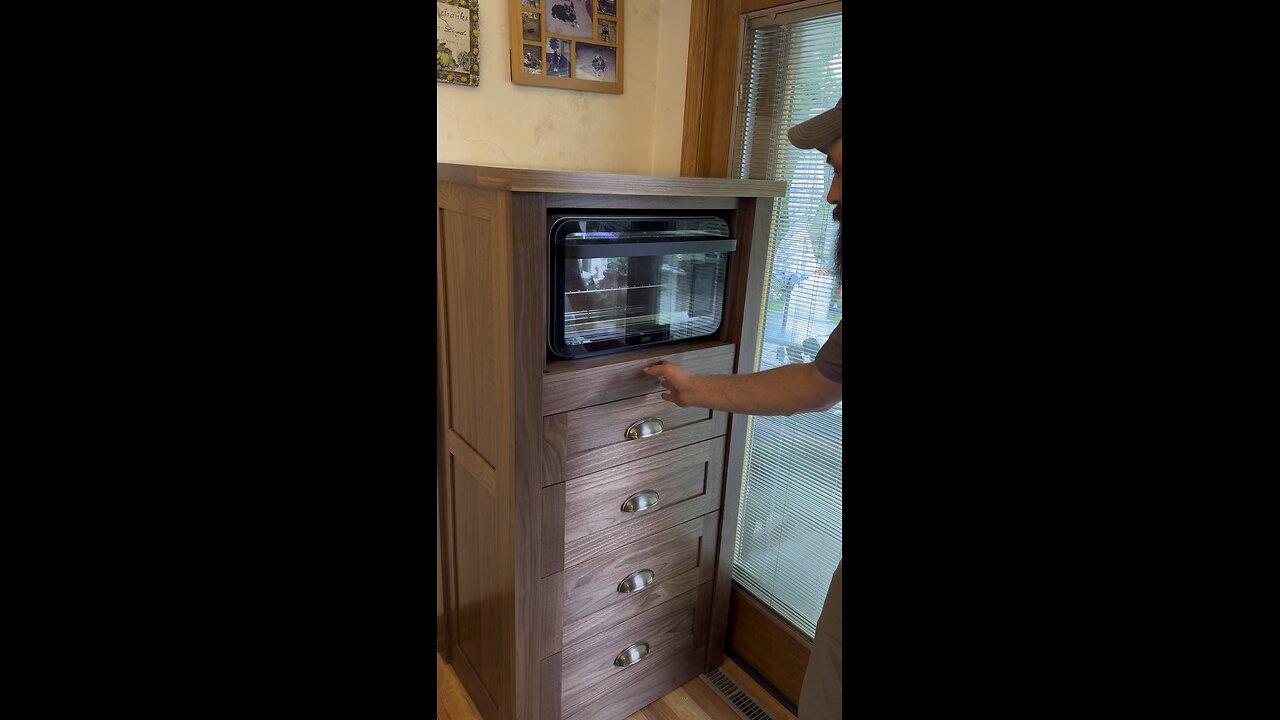 Walnut June oven cabinet