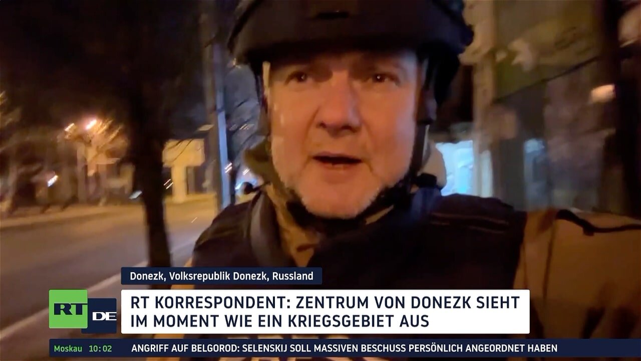 RT-Korrespondent: Zentrum von Donezk sieht im Moment wie ein Kriegsgebiet aus