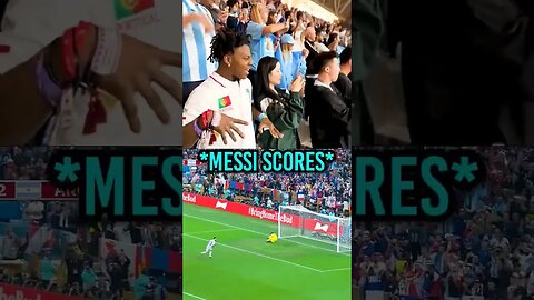 speed reaction after messi scores