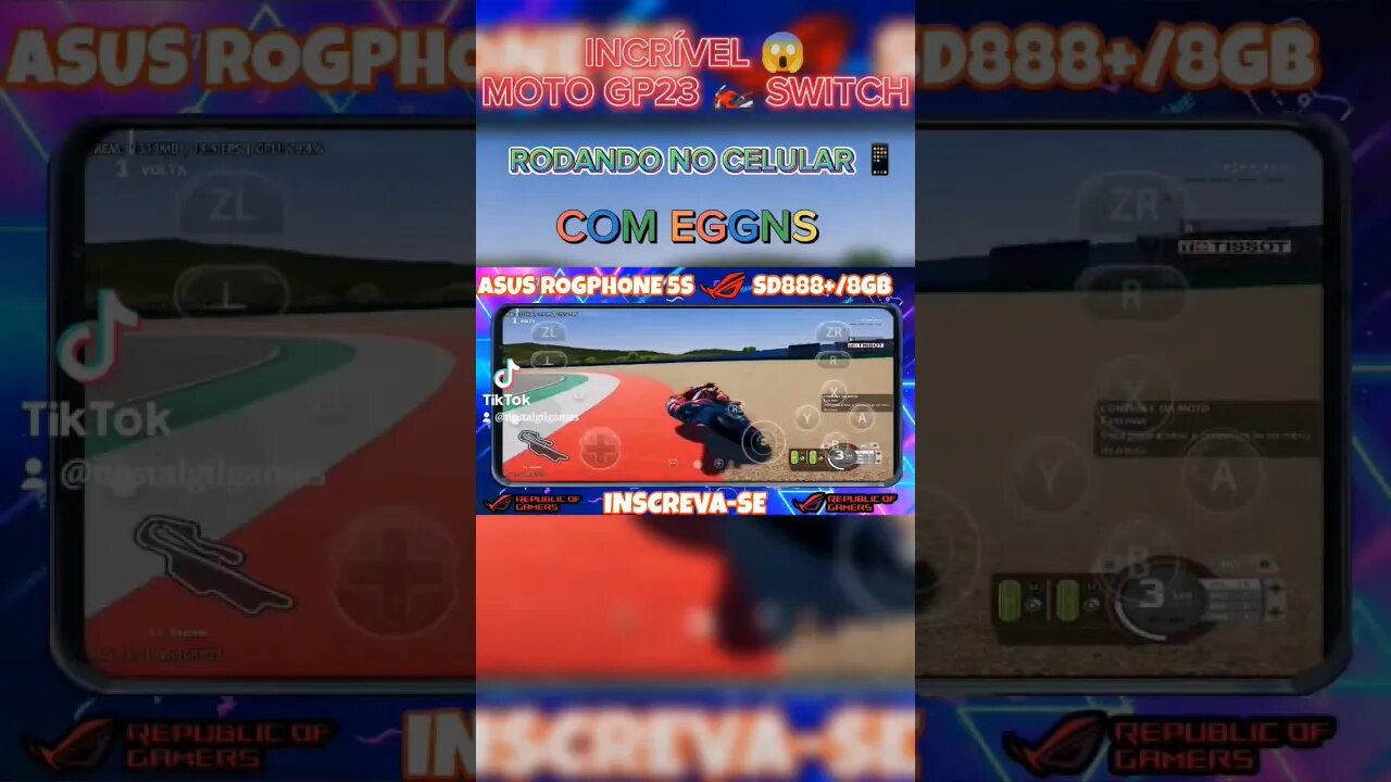 Mais um game tripo A rodando no maravilhoso EggNs emulator Switch Android e o jogo da vez MotoGP23