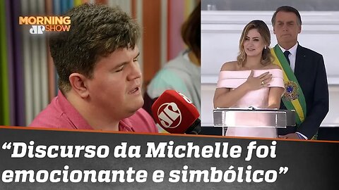 “Discurso da Michelle Bolsonaro foi emocionante e simbólico”, diz deputado deficiente visual