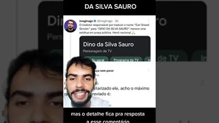 Curiosidade Incrível do Dino da Silva Sauro #shorts