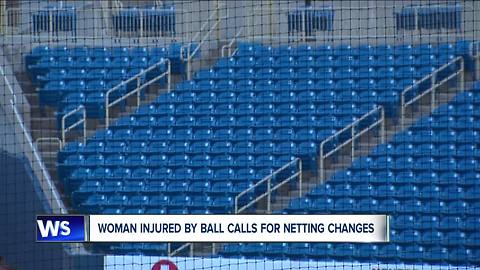 Woman injured by ball calls for netting changes