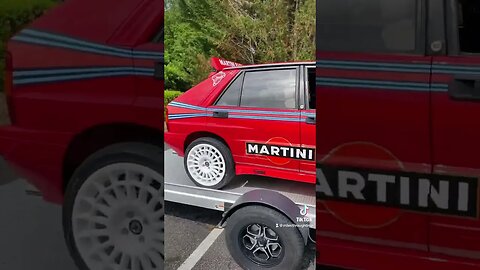 1989 Lancia Delta Integrale loaded on a Futura Trailer