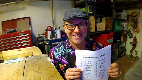 The phonetic alphabet. Learn it fast!