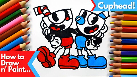 How to draw and paint Cuphead