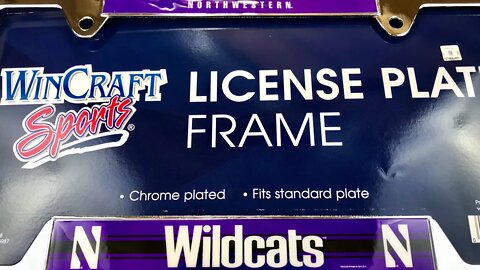 Northwestern University Wildcats Chrome Metal License Plate Frame by Wincraft
