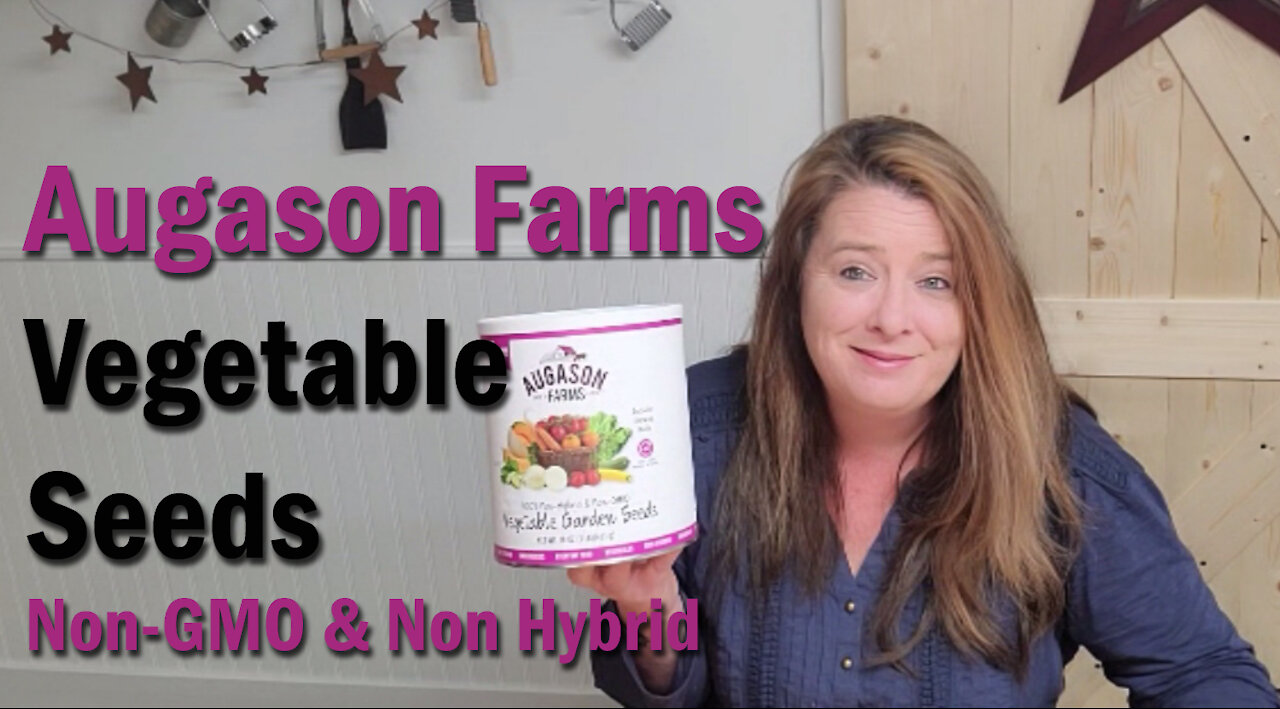 Augason Farms Vegetable Garden Seeds #10 Can ~ 4-5 Year Shelf Life