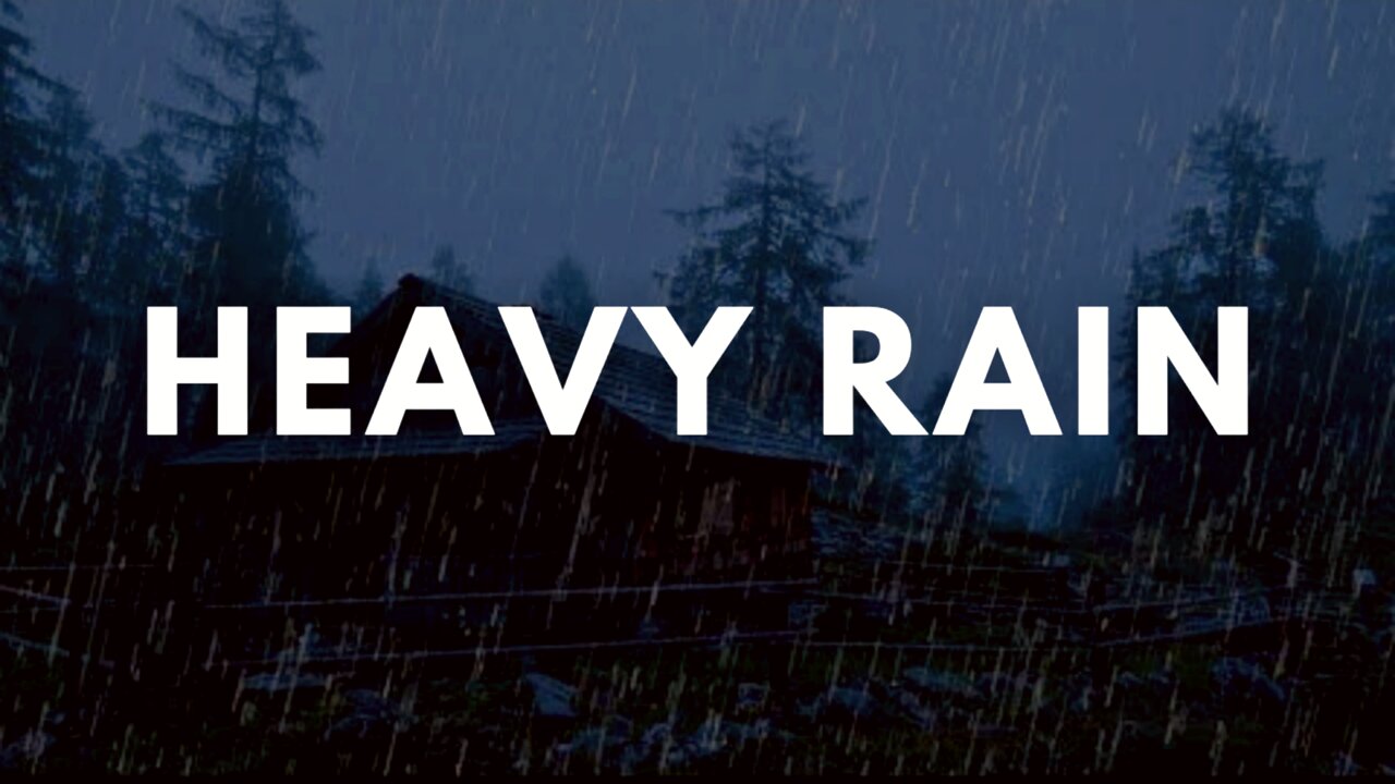 Sleep Instantly - Heavy Rain At Night | How to Sleep | Rain To Sleep | Sleep Aid | NoN Stop Rain