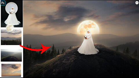 Hijab Girl Wedding Photoshop Manipulation