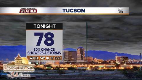 Stormy pattern trails off