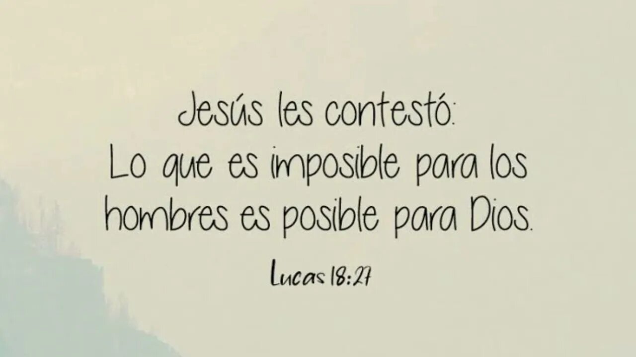 Para los hombres es imposible, más para Dios todo es posible #devocional #devocionaldiario