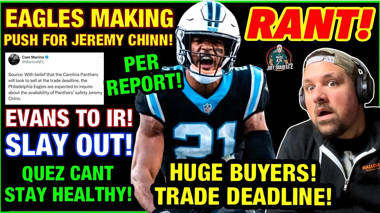 EAGLES READY TO AQUIRE JEREMY CHINN PER REPORT! SAFETY IS BAD! 4 STARTERS OUT! NEXT MAN UP VS JETS!