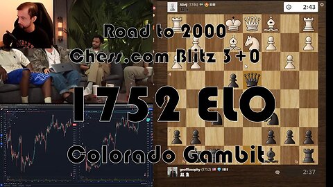Road to 2000 #173 - 1752 ELO - Chess.com Blitz 3+0 - Colorado Gambit