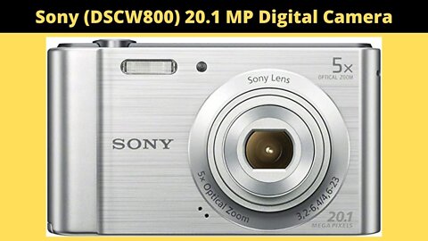 Sony (DSCW800) 20.1 MP Digital Camera (Silver)