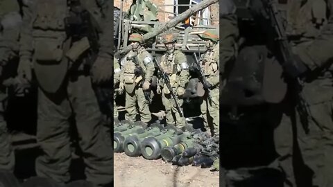 Fall of mariupol. Russian military capturing NATO supplied anti tanks weapons.