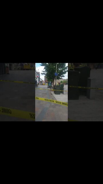 leicester city center closed because a building has become weak and falling