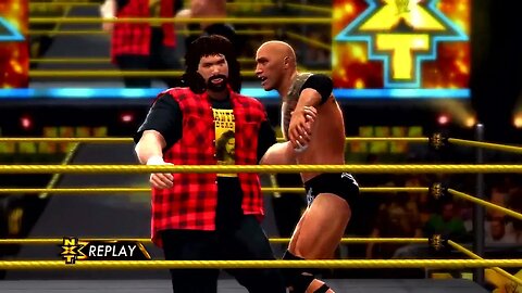 WWE 2K14 Gameplay The Rock vs Mick Foley