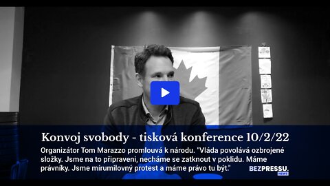 Konvoj svobody - tisková konference 10/2/22