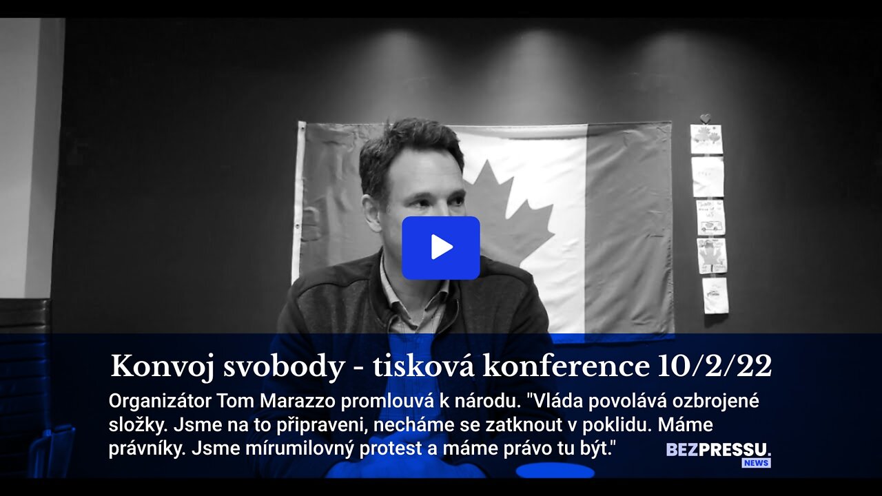 Konvoj svobody - tisková konference 10/2/22
