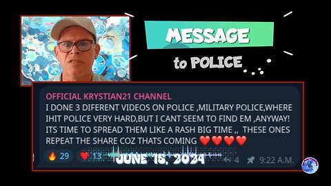 message to police