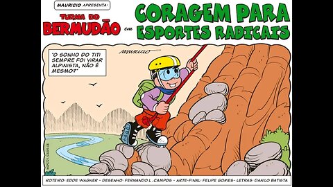 Turma do Bermudão em Coragem para esportes radicais Gibis do Rapha 2