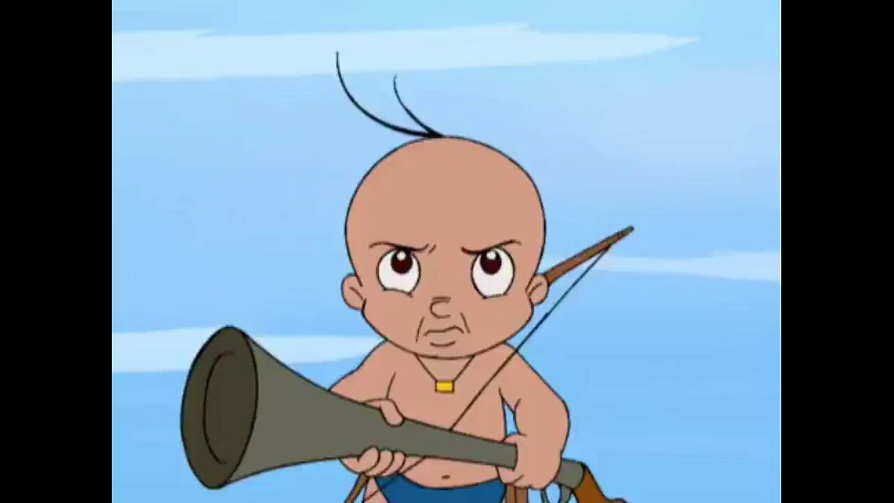#chota Bheem Raju and Lion fight 🦁