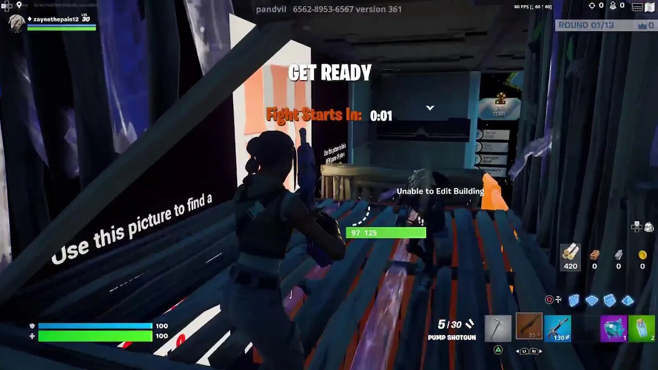Playing Fortnite