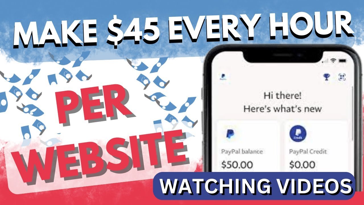 Make $45 EVERY HOUR PER WEBSITE Watching Videos Online (How To Earn Online 2022)