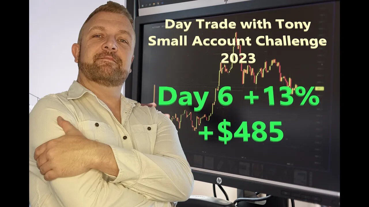 Day Trade With Tony 2023 $2.5k Small Account Challenge DAY 6 +13% +$485 Profit