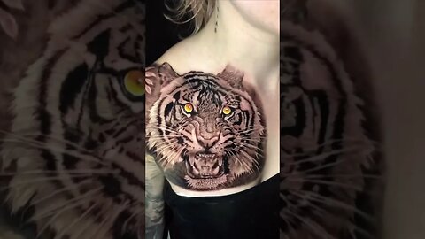 Mais Um Tigre, Só que esse é com os olhos amarelado, #viral #tattoo #art #ink #shorts #tigre
