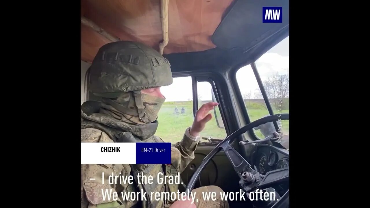 'Whatever our goal, we bomb it' Russian 'Grad' driver