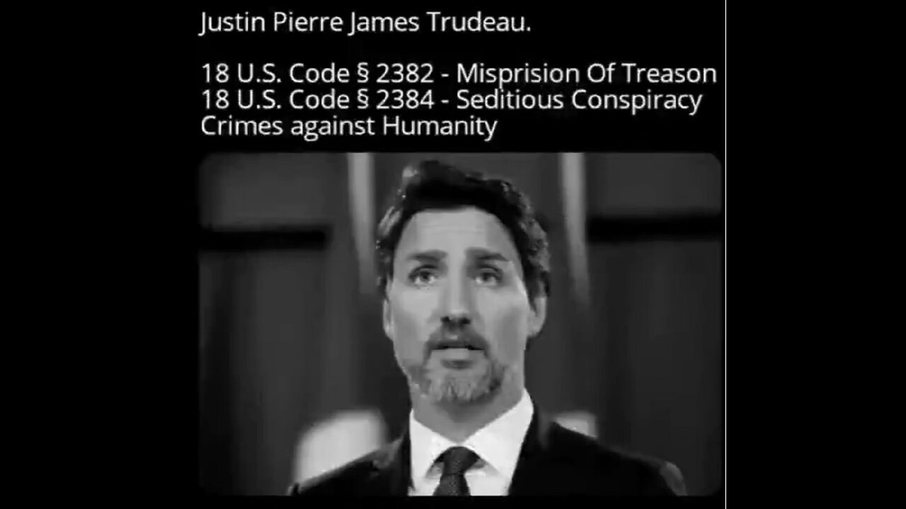 ARREST TRUDEAU FOR CRIMES AGAINST CANADIANS
