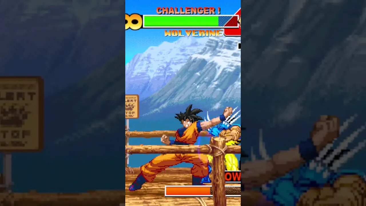 #marvel vs #capcom vs #dragonball #goku vs #wolverine #gaming #videogame #youtubeshorts #game