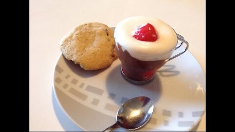 QUICK AND EASY BLACK FOREST STYLE CHOCOLATE DESSERT RECIPE