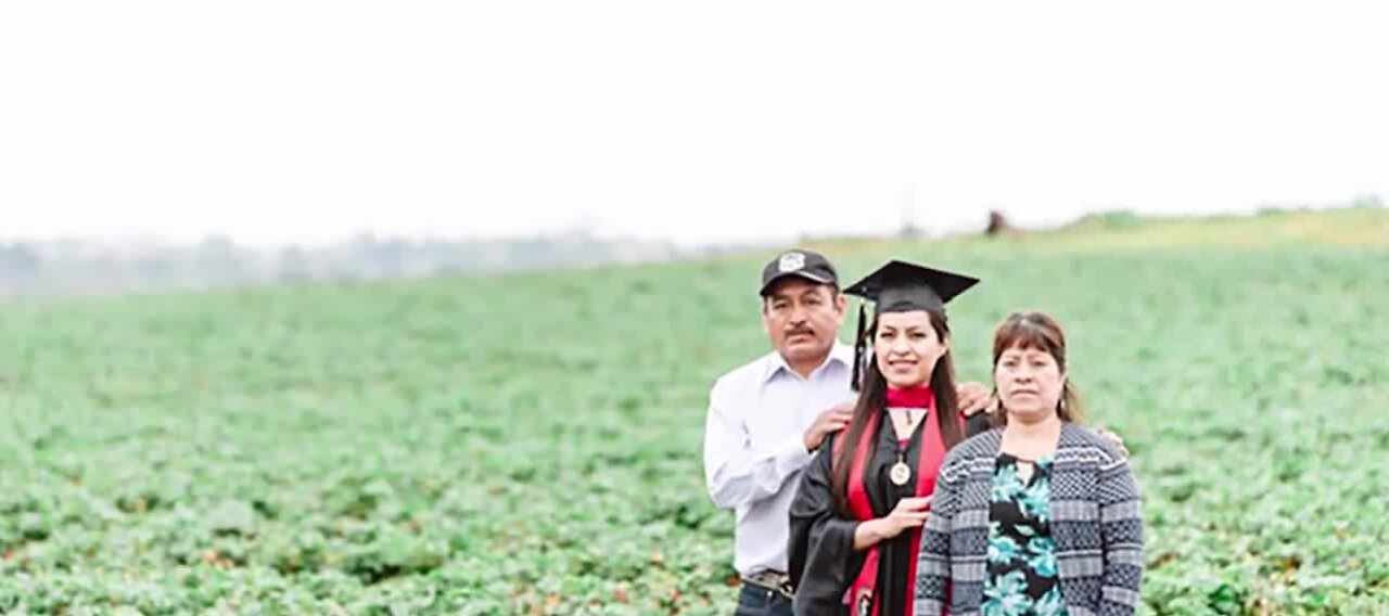 Graduate posts tribute to farm worker parents