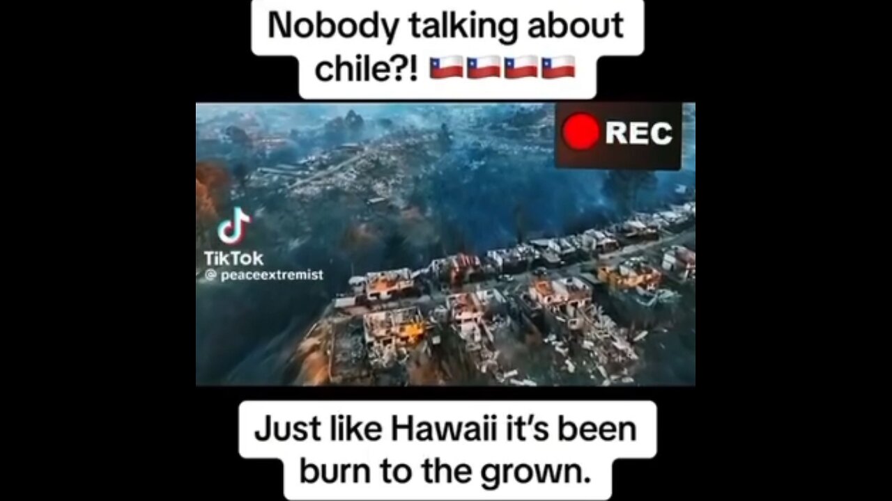 Chile 🇨🇱 has been burnt to the ground like California, Hawaii, and Texas