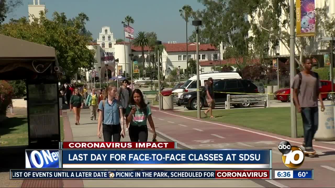 SDSU holds last day for face-to-face classes