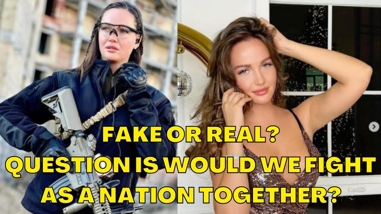 Miss Ukraine POSES in the Ukraine vs Russia War?! Would Americans COME TOGETHER to FIGHT?