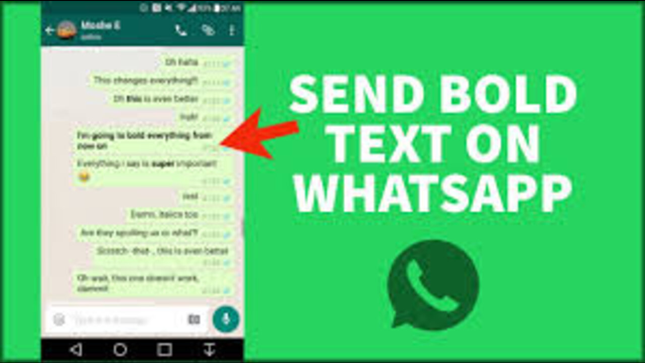 HOW TO BOLD TEXT ON WHATSAPP 2022