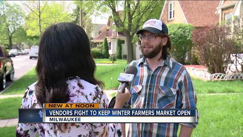Vendors fight to keep winter farmers market open