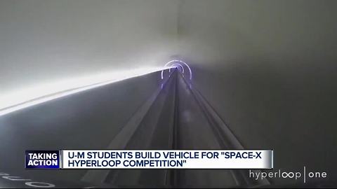 UM students build vehicle for SpaceX Hyperloop competition