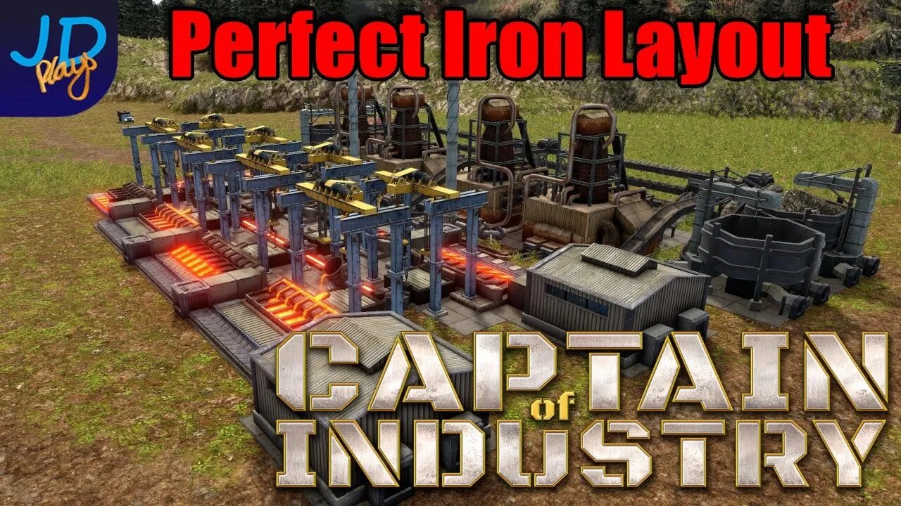 Perfectly Efficient Iron Smelter 🚜 Captain of Industry 👷 Walkthrough, Tutorial, Guide, Tips