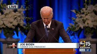 FULL VIDEO: Joe Biden speaks at Sen. John McCain's memorial service