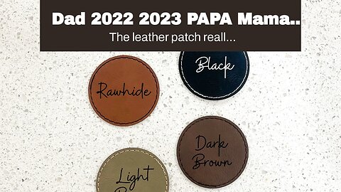 Dad 2022 2023 PAPA Mama Funcle Genuine Leather Patch Trucker Hats New Father Gift Birth Baby...