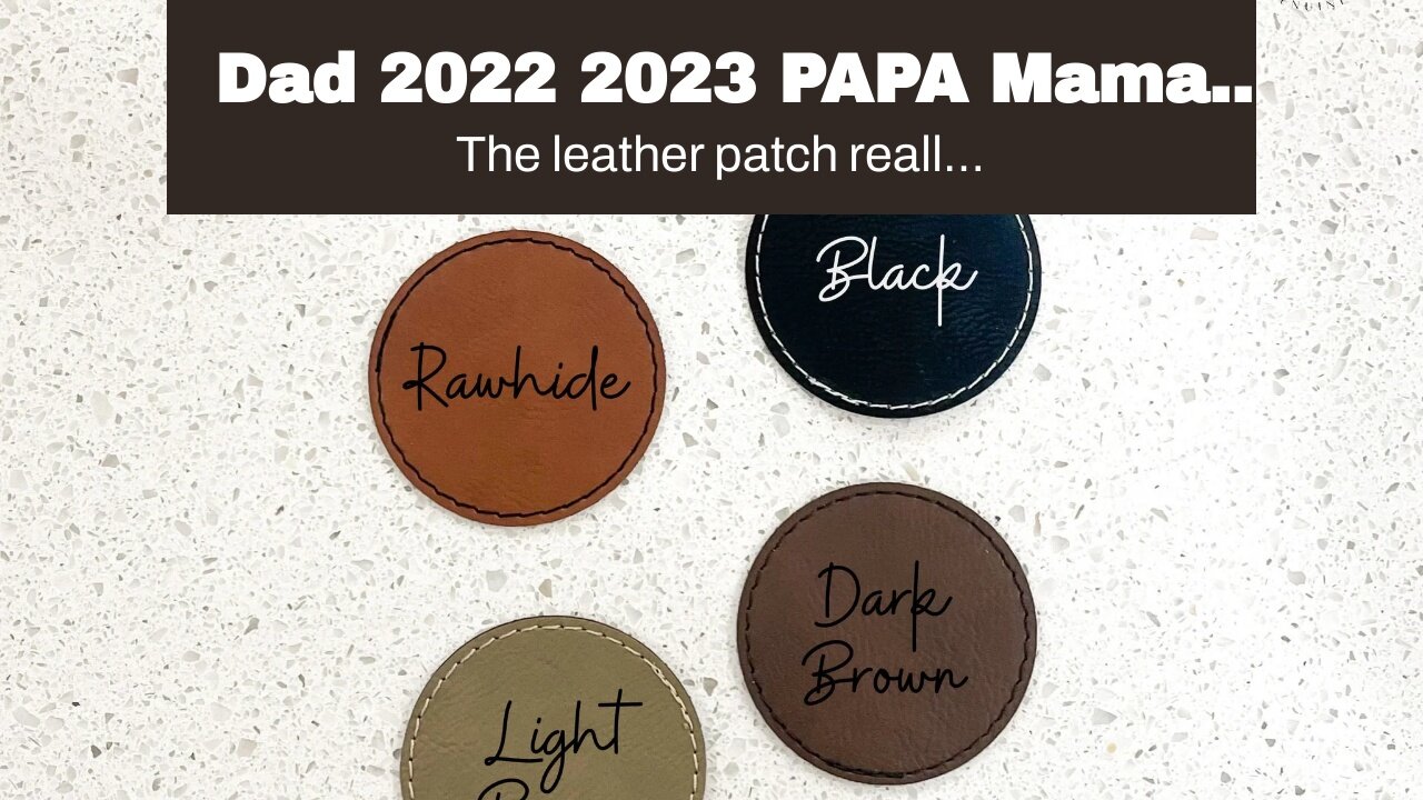 Dad 2022 2023 PAPA Mama Funcle Genuine Leather Patch Trucker Hats New Father Gift Birth Baby...