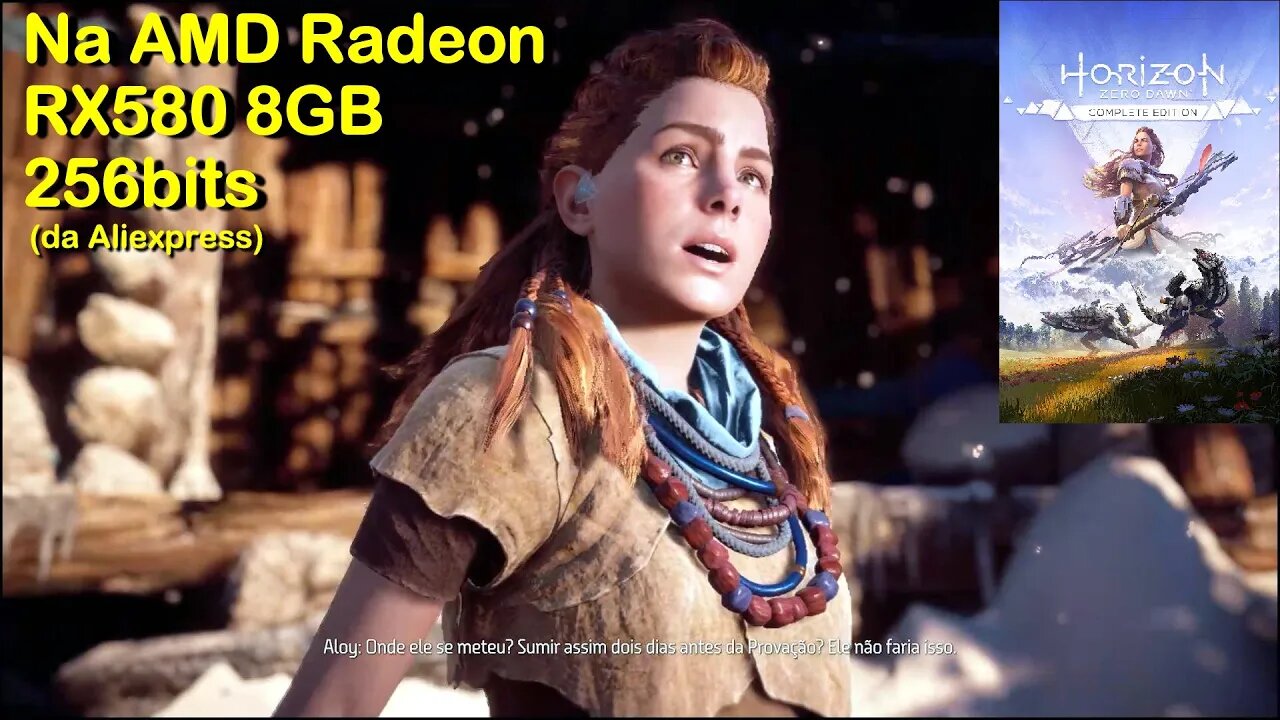 Horizon Zero Dawn - na AMD Radeon RX580 8GB 256bits da AliExpress - Gameplay #2