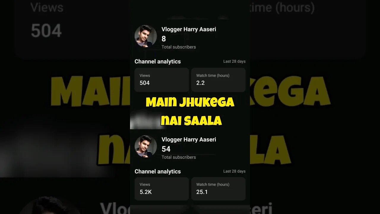 main jhukega nai saala vlogger aaseri #shorts #vlog #funny