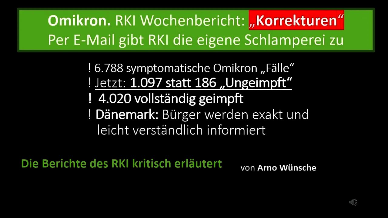 RKI Wochenbericht KORREKTUREN: Das RKI gibt eigene Schlamperei zu